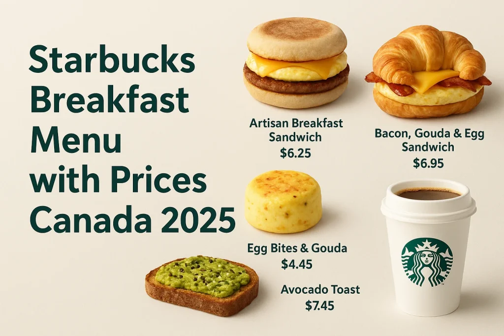 Starbucks Breakfast Menu with Prices