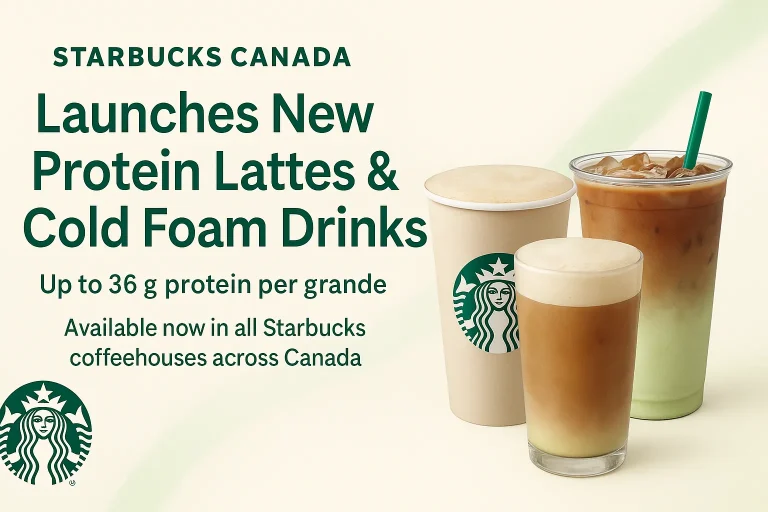 Starbucks Canada Launches New Protein Beverages Menu 2025