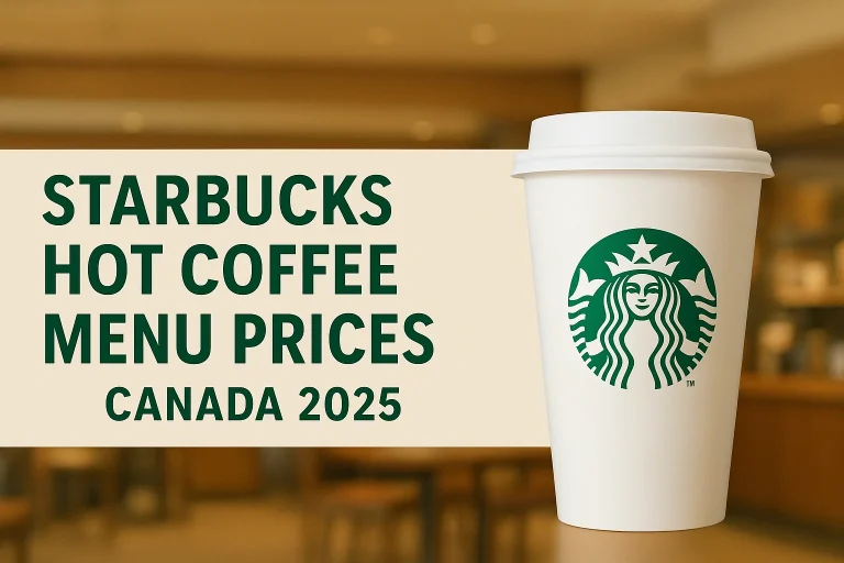 Starbucks Hot Coffee Menu Prices Canada