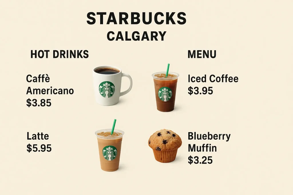 Starbucks Menu calgary