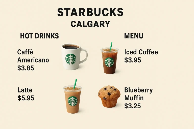 Starbucks Menu calgary