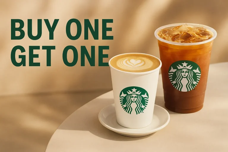Starbucks buy one get one free