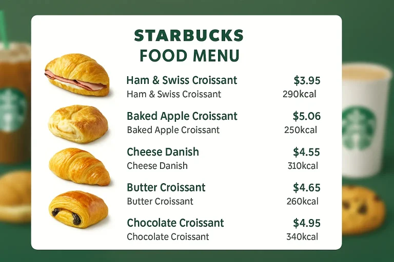 Starbucks Food Menu prices
