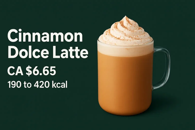 Cinnamon Dolce Latte Starbucks Canada
