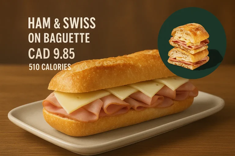 Starbucks Ham & Swiss on Baguette