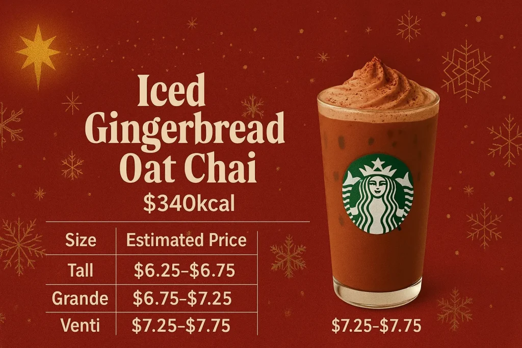 Iced Gingerbread Oat Chai