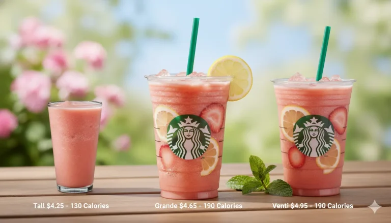 Starbucks Blended Strawberry Lemonade Prices