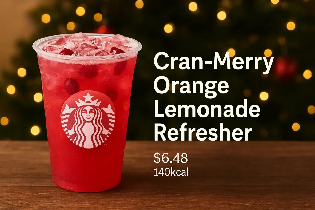 Starbucks Cran‑Merry Orange Lemonade Refresher