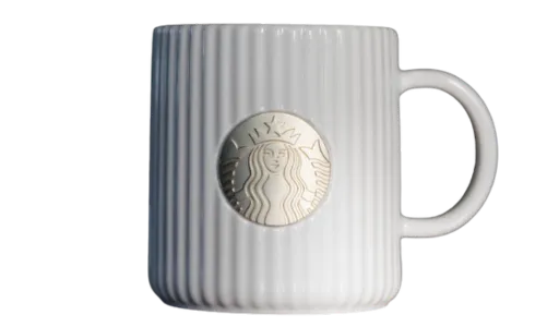 White Pleated Mug