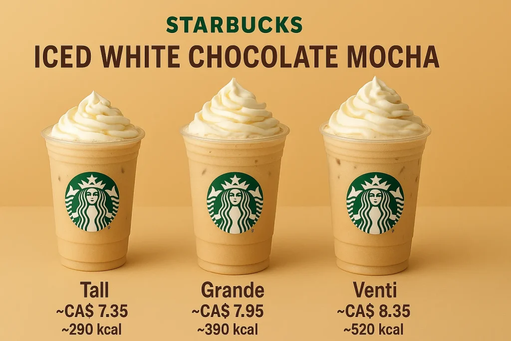 Iced White Chocolate Mocha prices