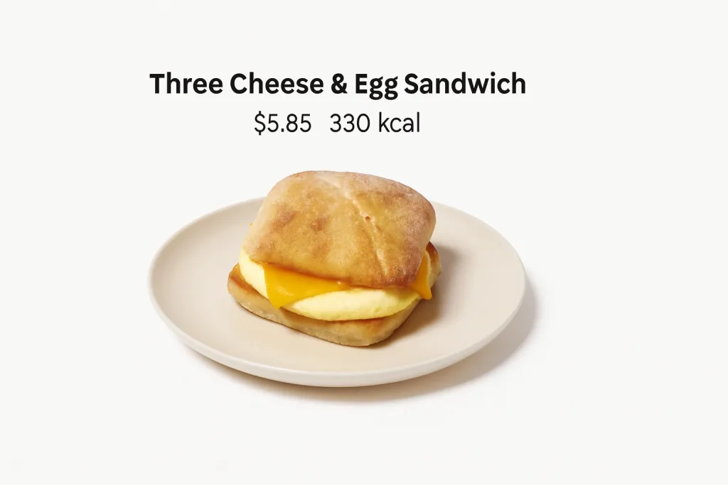 Three Cheese & Egg Sandwich