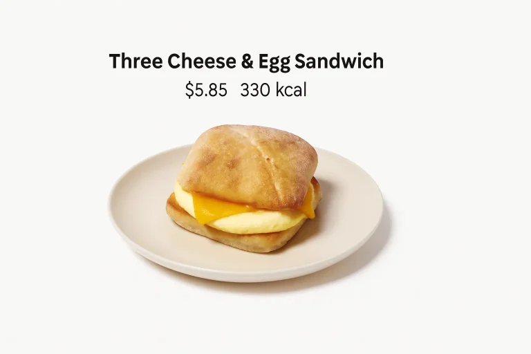 Three Cheese & Egg Sandwich